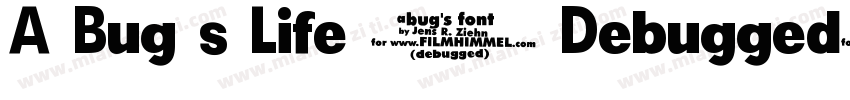 A Bug s Life - Debugged字体转换